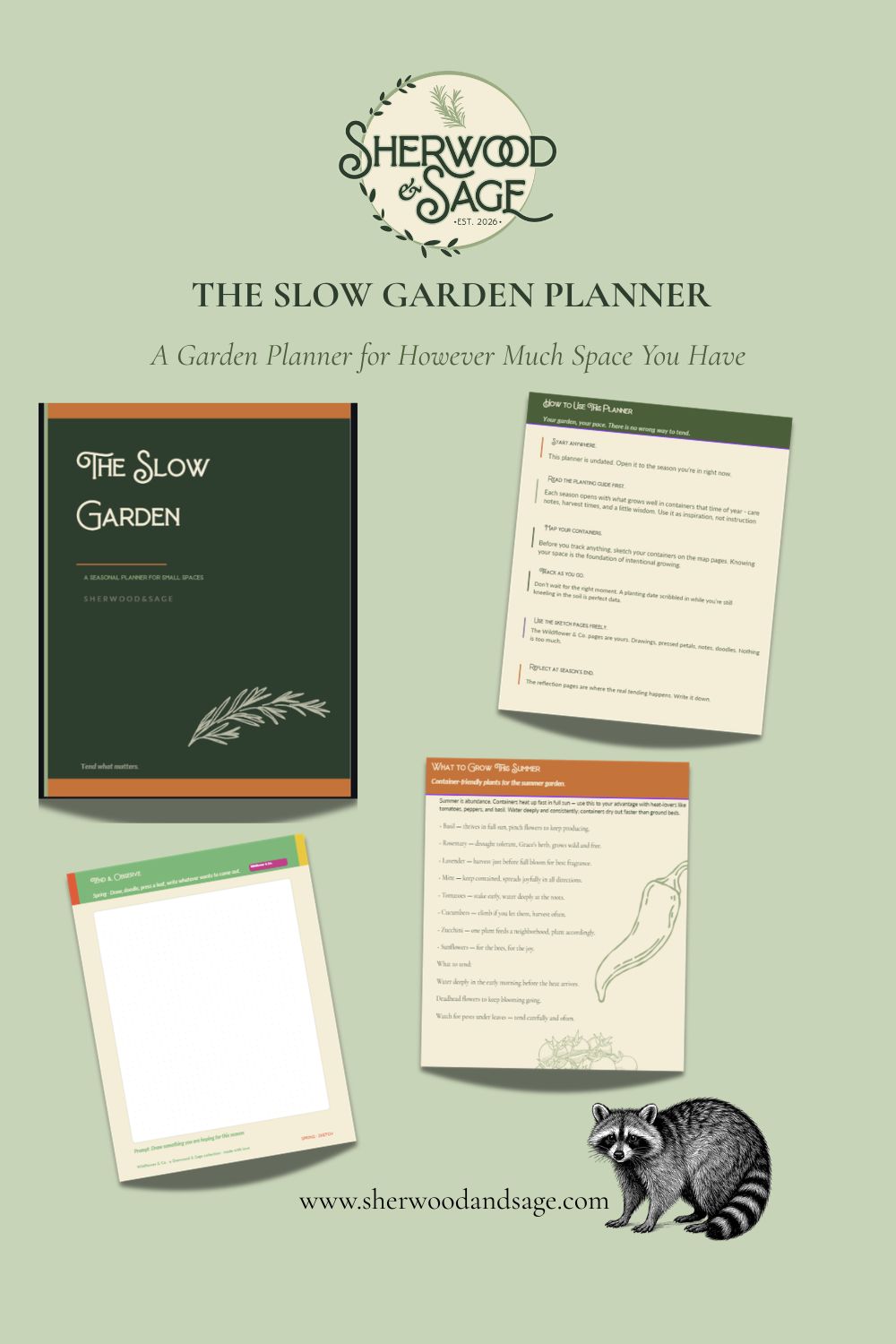 TheSlowGardenPlannerPin Slow Garden Seasonal Planner, Container Gardening