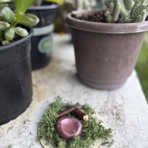 Handmade Polymer Clay Worry Stone - Bronze