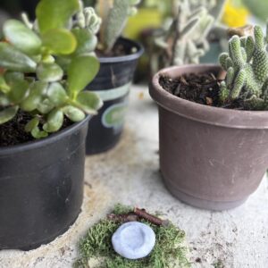 Handmade Polymer Clay Worry Stone - Dove Grey